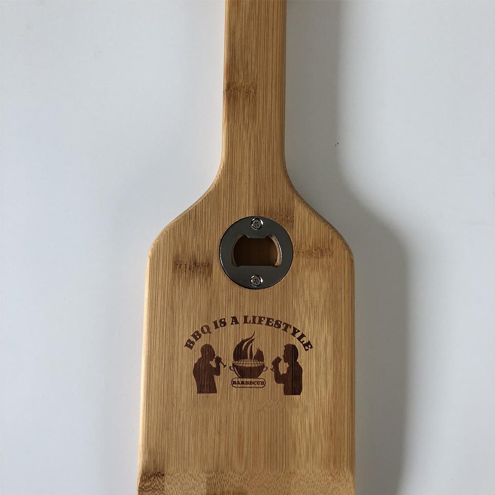 Wooden Grill Scraper Cleaning Tool with Bottle Opener by HitMyNeed