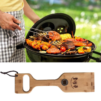 Wooden Grill Scraper Cleaning Tool with Bottle Opener by HitMyNeed