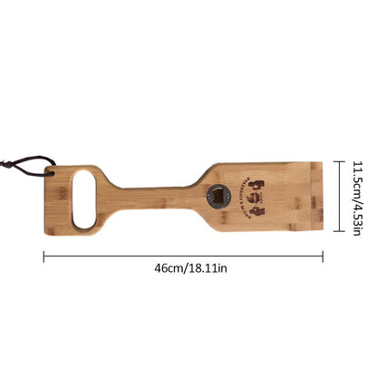 Wooden Grill Scraper Cleaning Tool with Bottle Opener by HitMyNeed