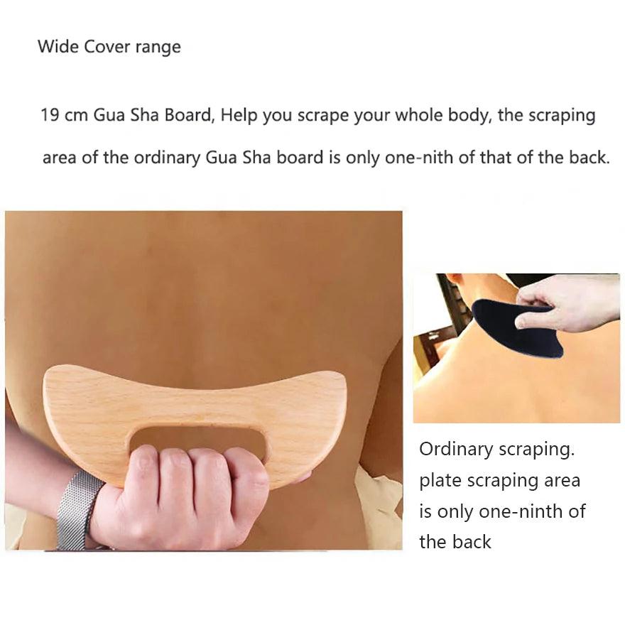 Wooden Gua Sha Scraping Board Massage Tool by HitMyNeed