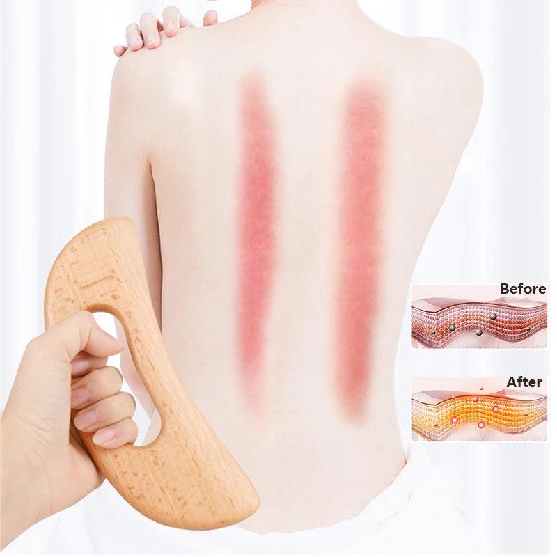 Wooden Gua Sha Scraping Board Massage Tool by HitMyNeed