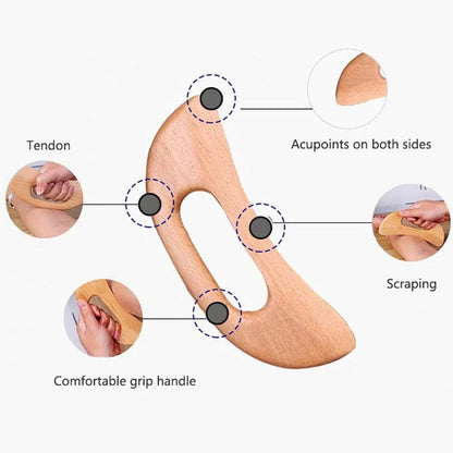 Wooden Gua Sha Scraping Board Massage Tool by HitMyNeed