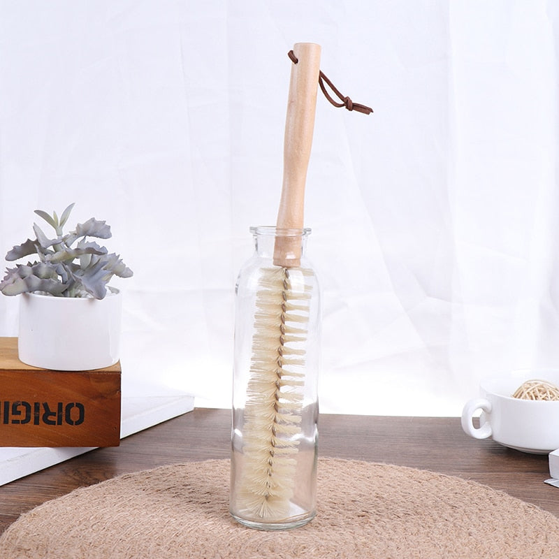Wooden Handle Baby Bottle Cleaning Brush by HitMyNeed
