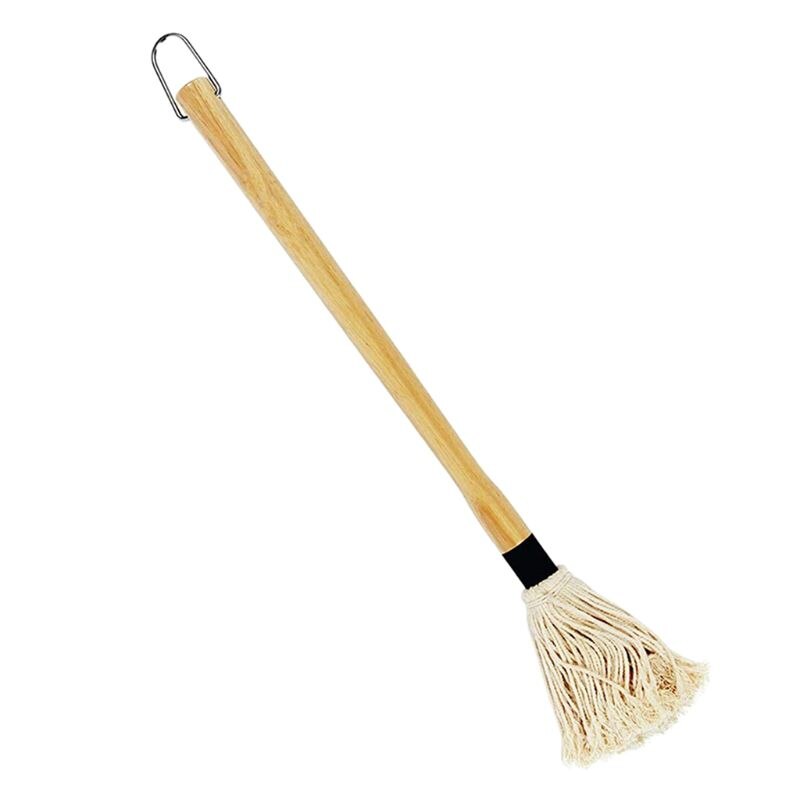 Wooden Handle Cotton BBQ Mop Basting Brush 18" by HitMyNeed