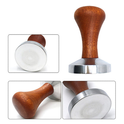 Wooden Handle Espresso Coffee Tamper 51/53/58mm by HitMyNeed