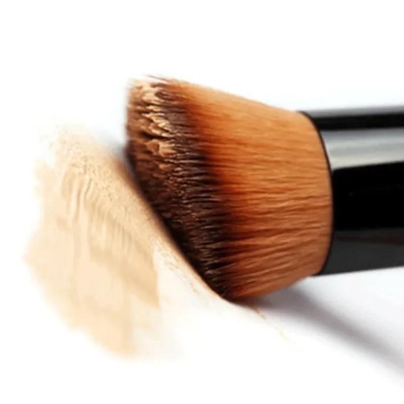 Wooden Handle Flat Top Makeup Brush by HitMyNeed