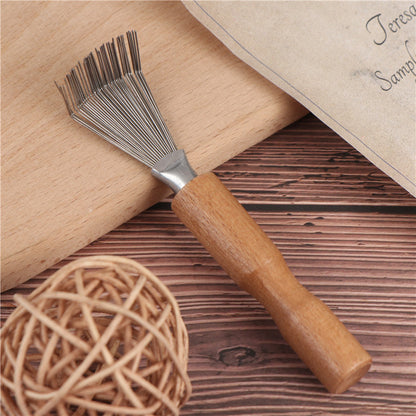 Wooden Handle Hair Brush Cleaning Tool by HitMyNeed