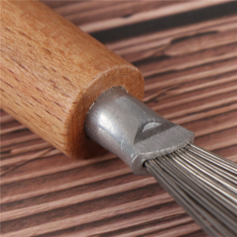 Wooden Handle Hair Brush Cleaning Tool by HitMyNeed