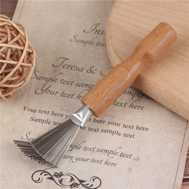 Wooden Handle Hair Brush Cleaning Tool by HitMyNeed