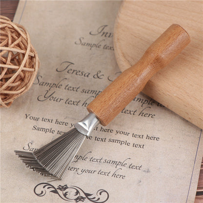 Wooden Handle Hair Brush Cleaning Tool by HitMyNeed
