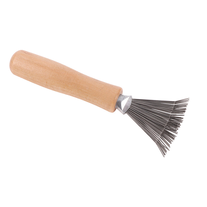 Wooden Handle Hair Comb and Brush Cleaner Tool by HitMyNeed