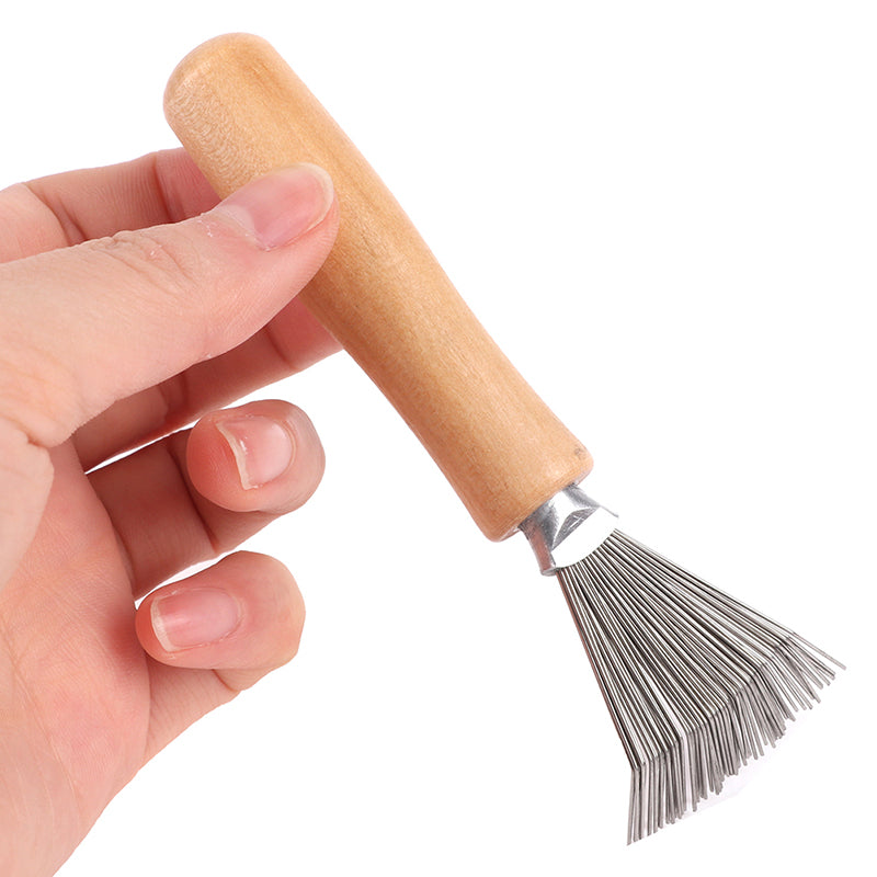 Wooden Handle Hair Comb and Brush Cleaner Tool by HitMyNeed