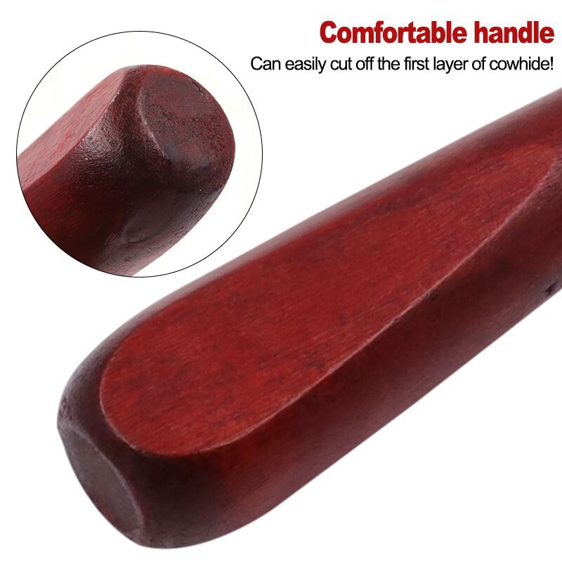 Wooden Handle Leather Skiving Knife by HitMyNeed