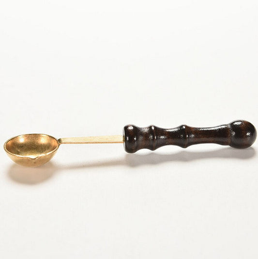 Wooden Handle Sealing Wax Melting Spoon by HitMyNeed