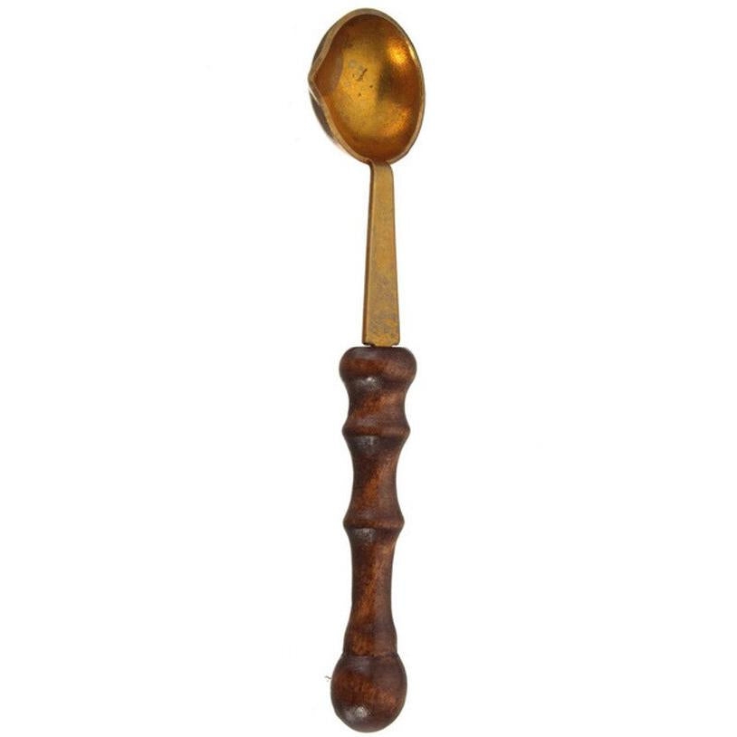 Wooden Handle Sealing Wax Melting Spoon by HitMyNeed