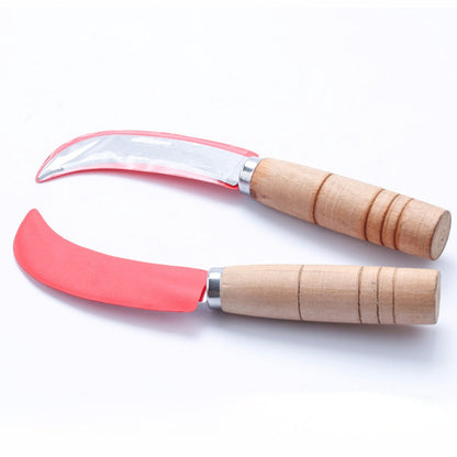 Wooden Handle Sickle Knife for Fruits and Vegetables by HitMyNeed