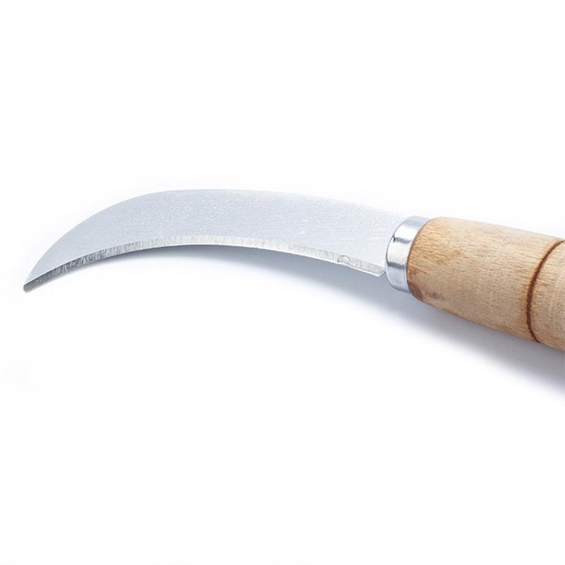 Wooden Handle Sickle Knife for Fruits and Vegetables by HitMyNeed