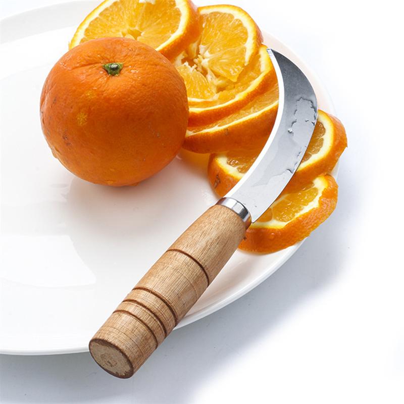Wooden Handle Sickle Knife for Fruits and Vegetables by HitMyNeed