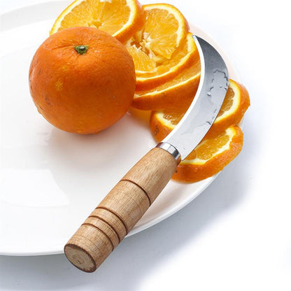 Wooden Handle Sickle Knife for Fruits and Vegetables by HitMyNeed