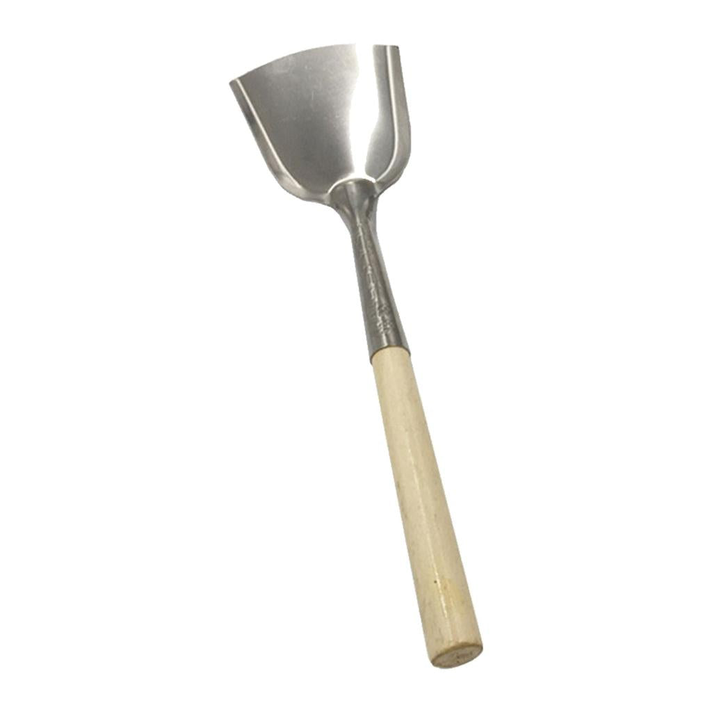 Wooden Handle Stainless Steel Fireplace Shovel by HitMyNeed