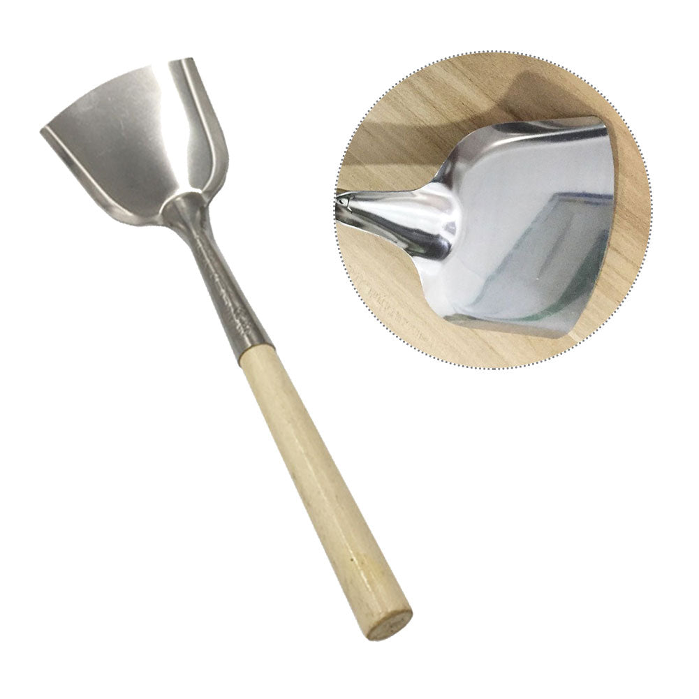 Wooden Handle Stainless Steel Fireplace Shovel by HitMyNeed