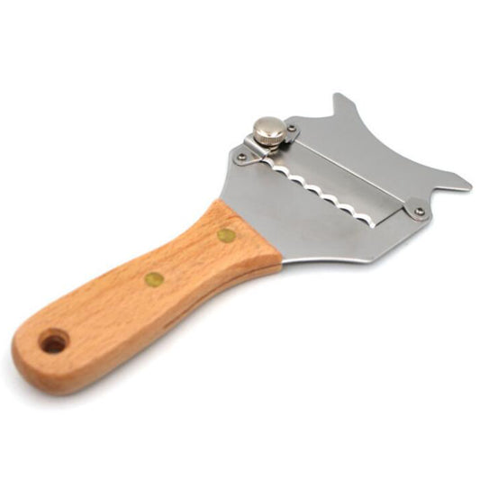 Wooden Handle Stainless Steel Truffle Slicer by HitMyNeed