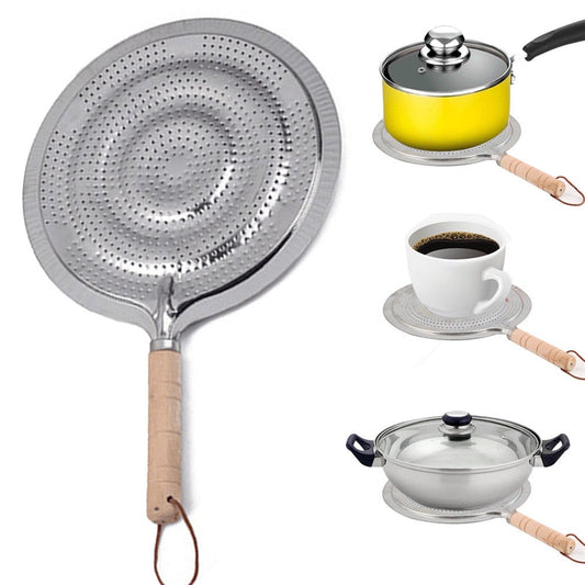 Wooden Handle Stovetop Simmer Ring Heat Diffuser by HitMyNeed