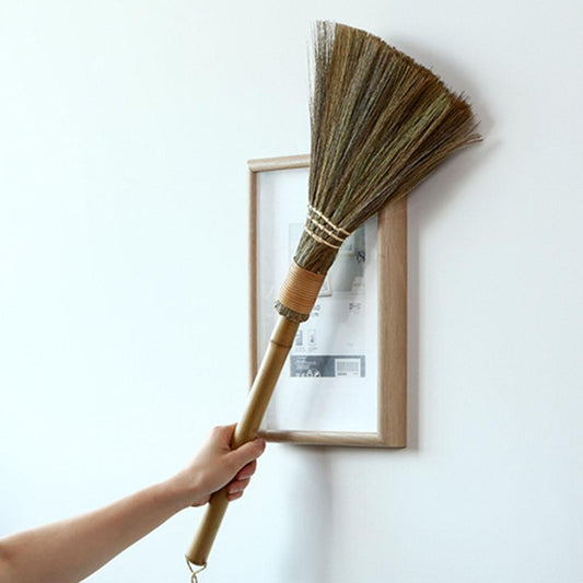 Wooden Handle Straw Broom Duster by HitMyNeed
