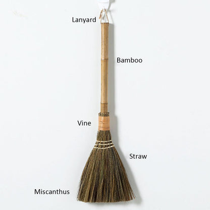 Wooden Handle Straw Broom Duster by HitMyNeed