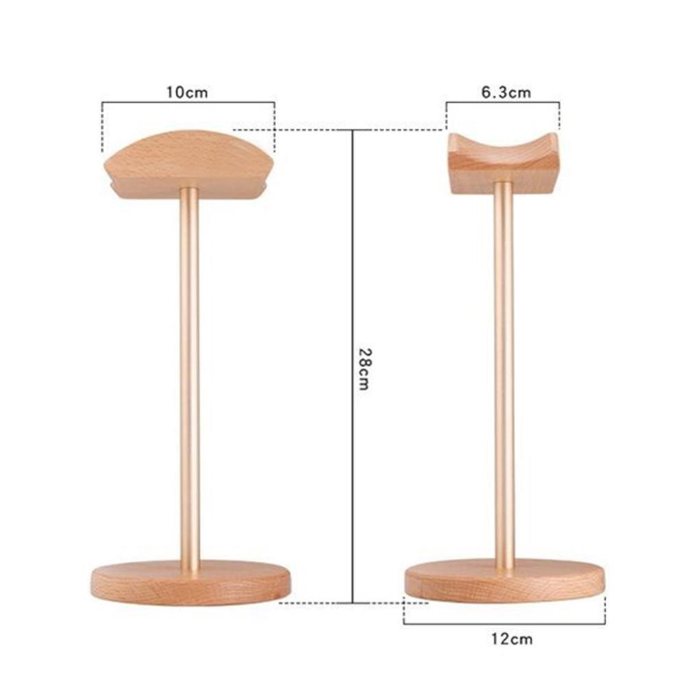 Wooden Headphone Stand Desk Headset Holder by HitMyNeed
