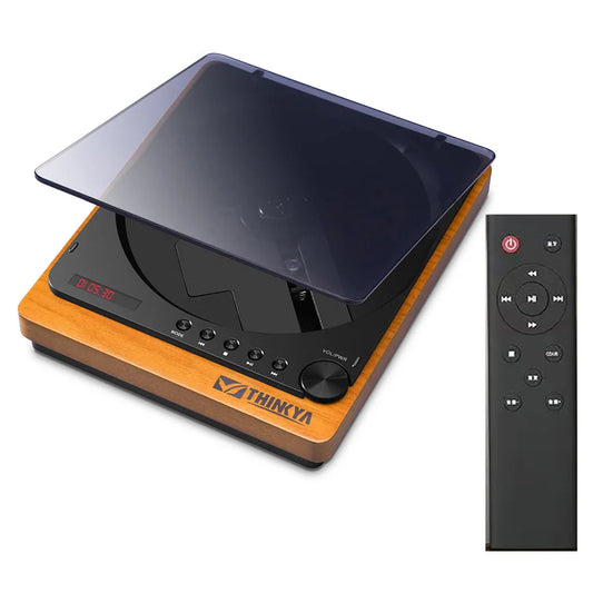 Wooden HiFi CD Player with Bluetooth 5.1 & Optical Out by HitMyNeed