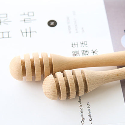 Wooden Honey Dipper Honey Stirrer 16.5cm by HitMyNeed