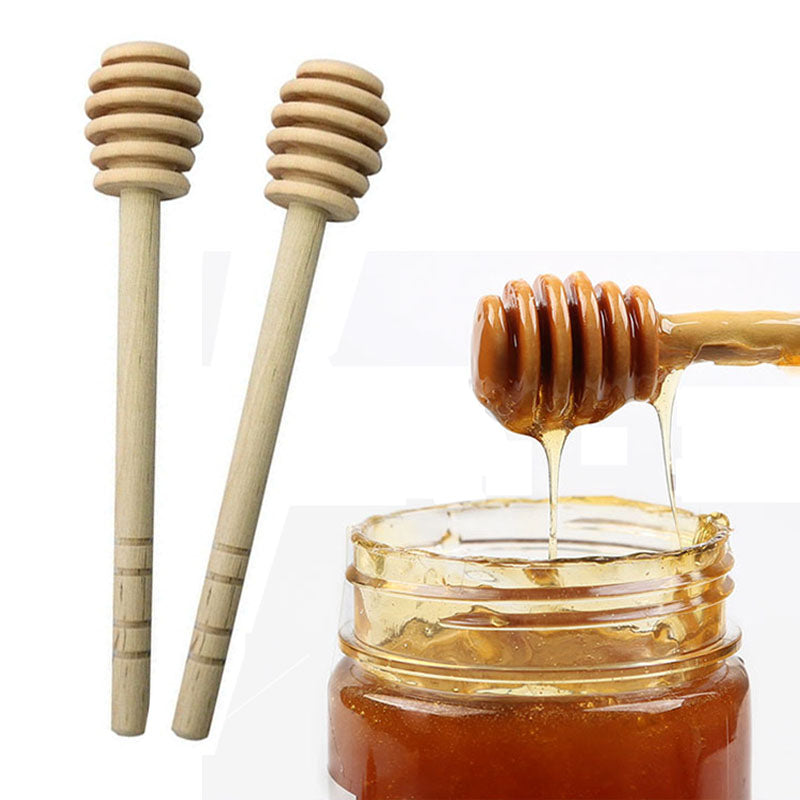 Wooden Honey Dipper Spoon for Jars, 16cm by HitMyNeed