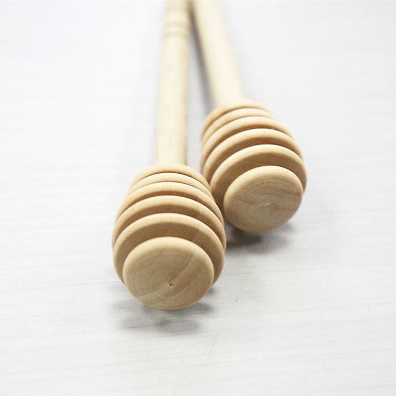 Wooden Honey Dipper Spoon for Jars, 16cm by HitMyNeed