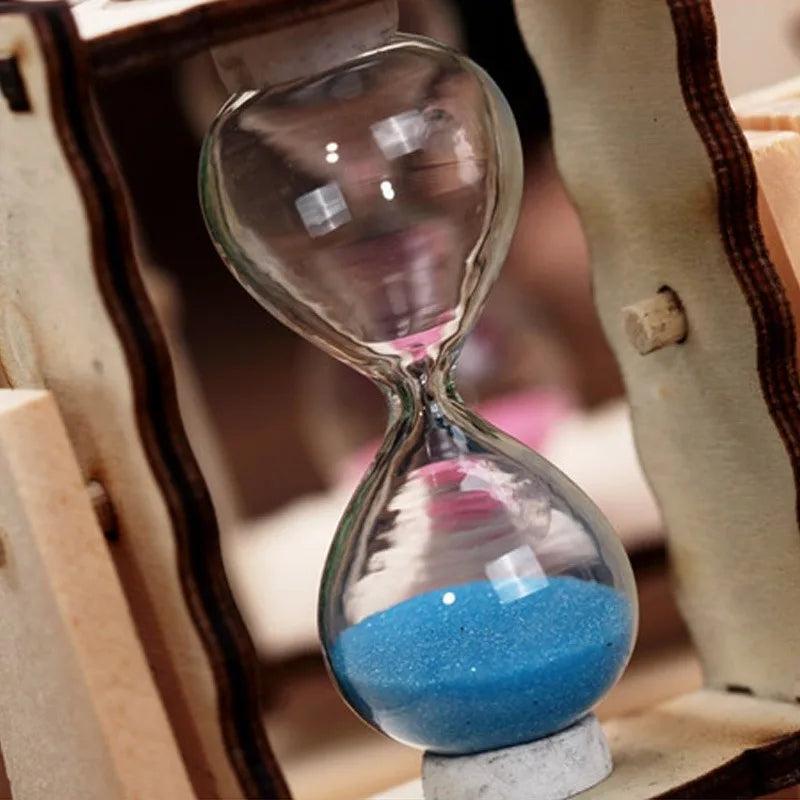 Wooden Hourglass Pen Holder Desk Organizer by HitMyNeed