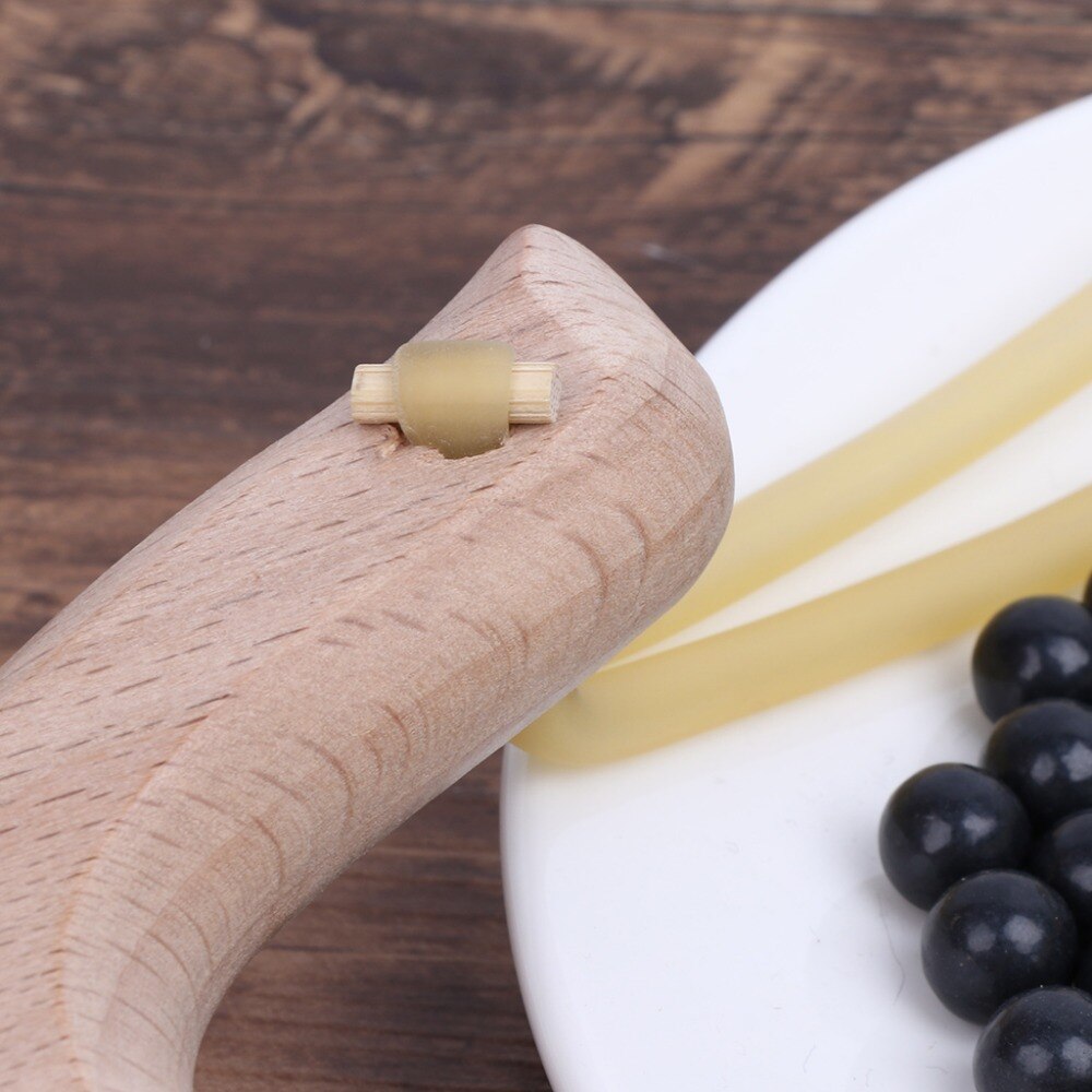 Wooden Hunting Slingshot with Elastic Band by HitMyNeed