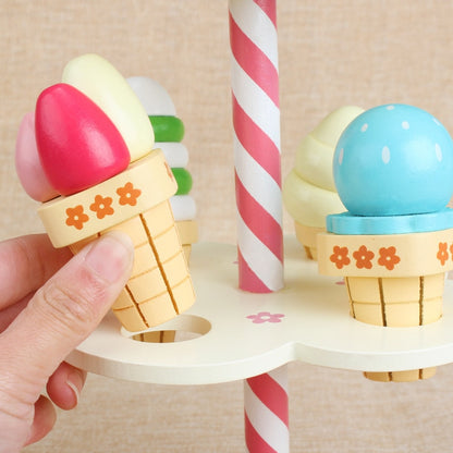 Wooden Ice Cream Stand Toy Playset by HitMyNeed