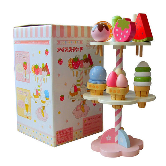 Wooden Ice Cream Toy Set for Kids Pretend Play by HitMyNeed