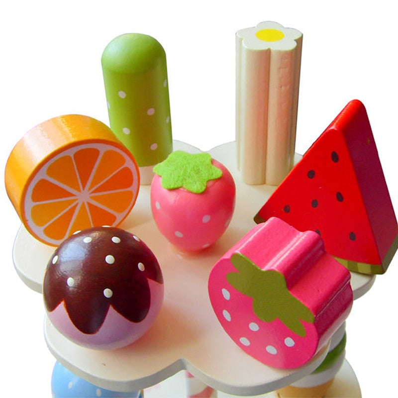 Wooden Ice Cream Toy Set for Kids Pretend Play by HitMyNeed