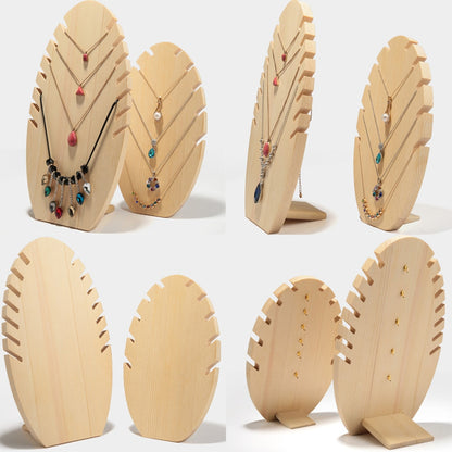 Wooden Jewelry Display Stands Set of 2 by HitMyNeed