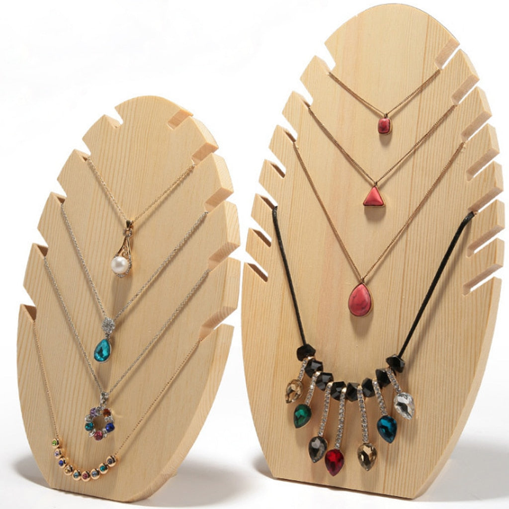 Wooden Jewelry Display Stands Set of 2 by HitMyNeed
