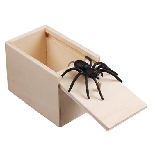 Wooden Jumping Spider Prank Scare Box by HitMyNeed