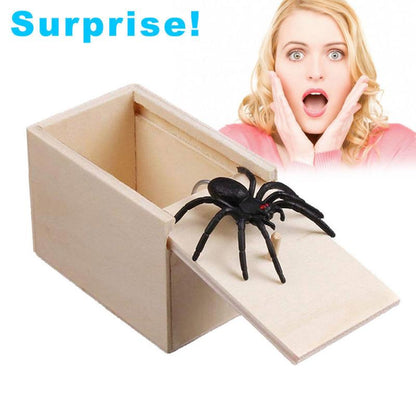 Wooden Jumping Spider Prank Scare Box by HitMyNeed