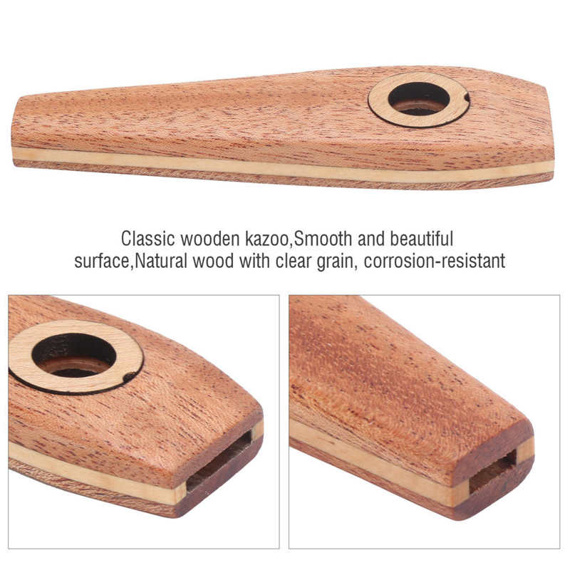 Wooden Kazoo Wind Instrument for Beginners by HitMyNeed