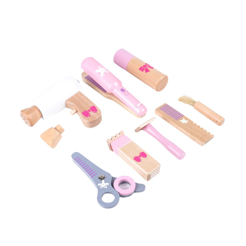 Wooden Kids Hairdresser Pretend Play Set by HitMyNeed