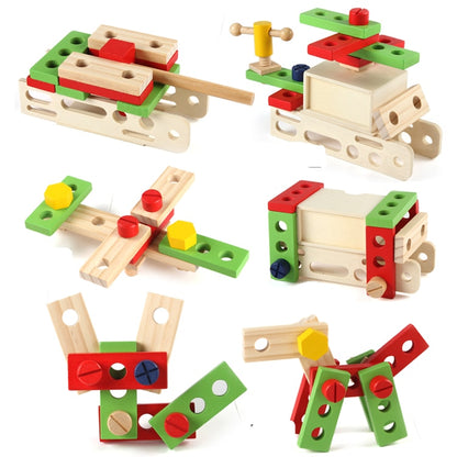 Wooden Kids Tool Box Kit with 20-Piece Tool Set by HitMyNeed