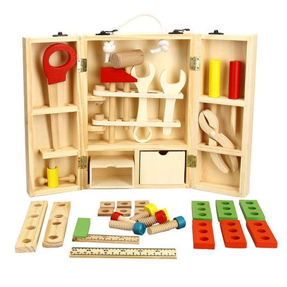 Wooden Kids Tool Set with Storage Box by HitMyNeed