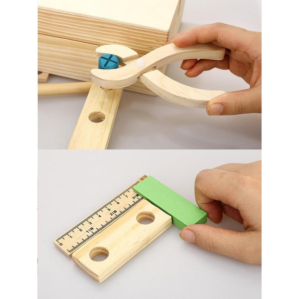 Wooden Kids Tool Set with Storage Box by HitMyNeed