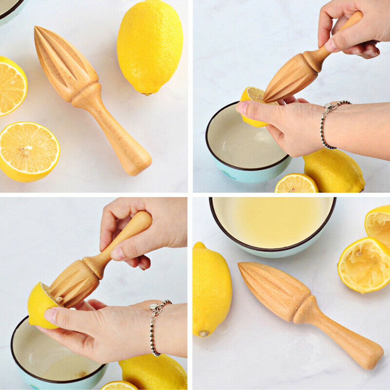 Wooden Lemon Juicer Handheld Citrus Reamer Tool by HitMyNeed