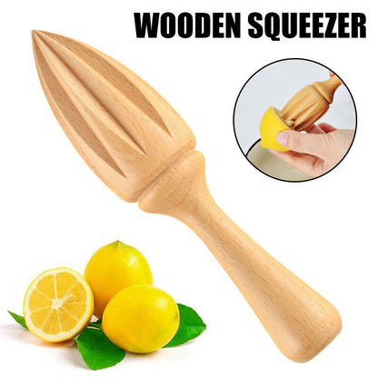 Wooden Lemon Juicer Handheld Citrus Reamer Tool by HitMyNeed